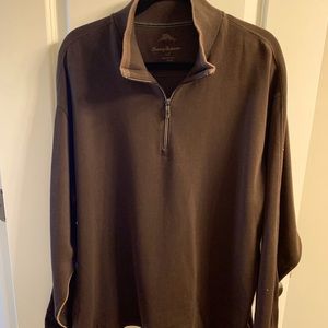 Men’s Tommy Bahama 1/4 zip pullover.